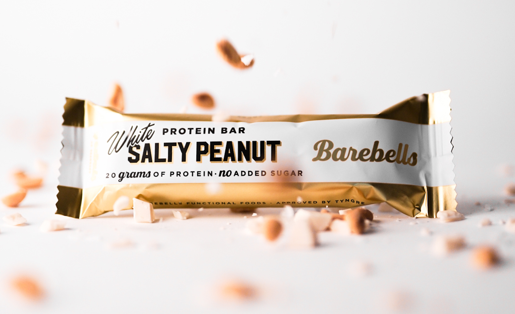 De nieuwste eiwitreep die je móet proberen: Barebells White Salty Peanut!